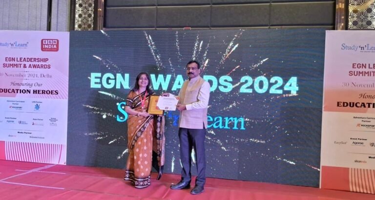 Outstanding Leadership Award at the Prestigious EGN India Awards