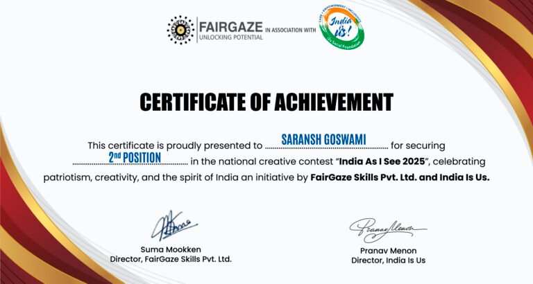 A Proud Moment of Creativity and Achievement